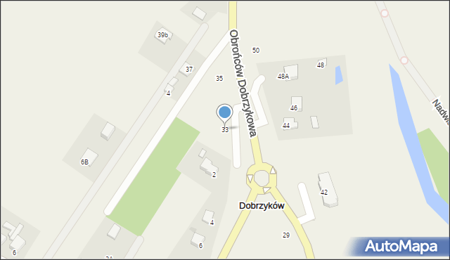 Dobrzyków, Obrońców Dobrzykowa, 33, mapa Dobrzyków