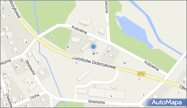 Dobrzyków, Obrońców Dobrzykowa, 36, mapa Dobrzyków