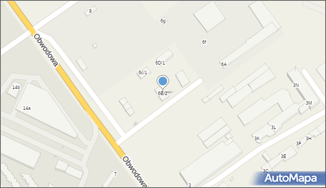 Gajewo, Obwodowa, 6E/2, mapa Gajewo