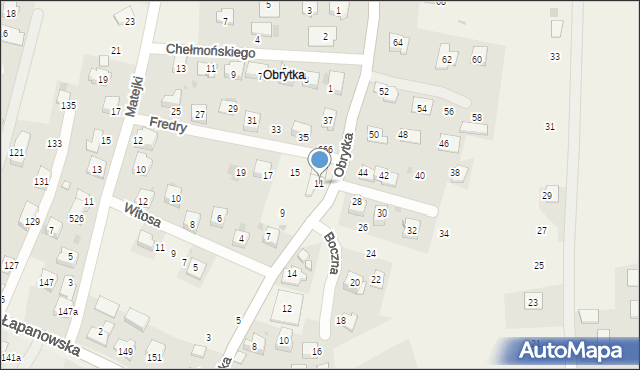 Gdów, Obrytka, 11, mapa Gdów