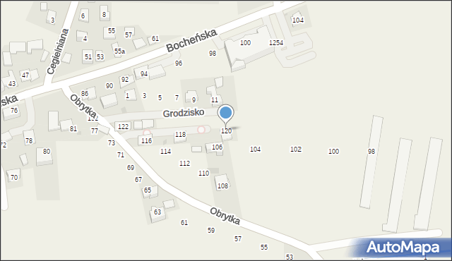 Gdów, Obrytka, 120, mapa Gdów