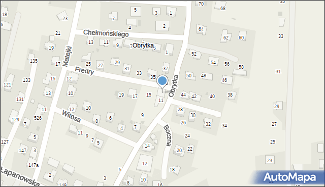 Gdów, Obrytka, 13, mapa Gdów