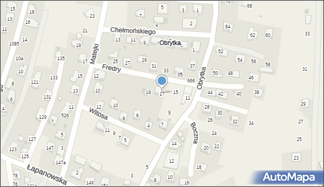 Gdów, Obrytka, 17, mapa Gdów