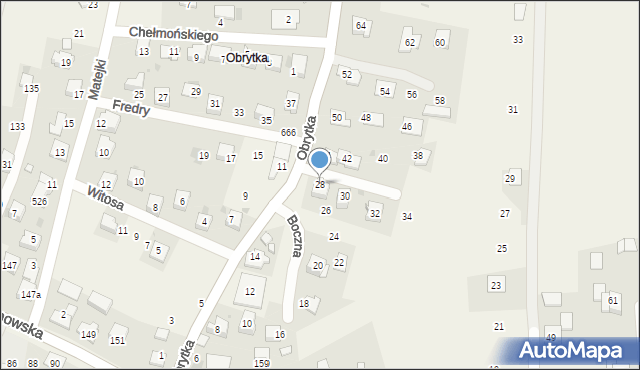 Gdów, Obrytka, 28, mapa Gdów