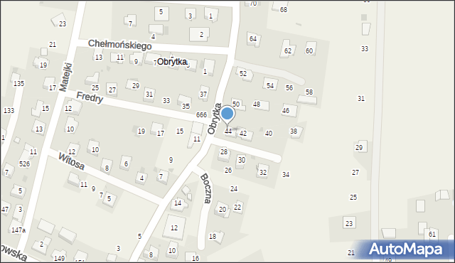 Gdów, Obrytka, 44, mapa Gdów