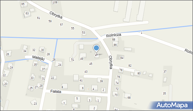 Gdów, Obrytka, 47, mapa Gdów