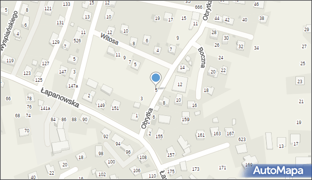 Gdów, Obrytka, 5, mapa Gdów