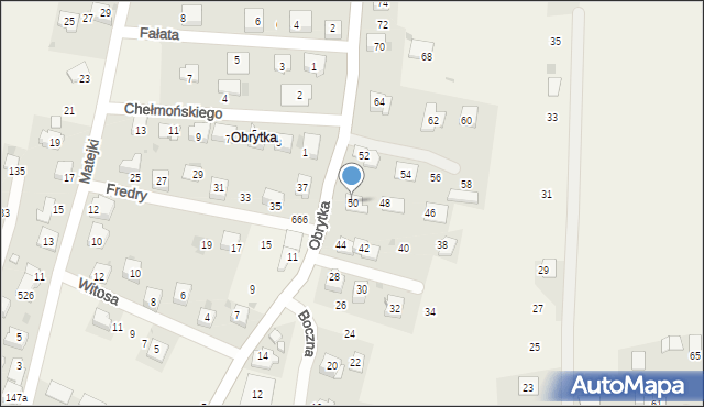 Gdów, Obrytka, 50, mapa Gdów