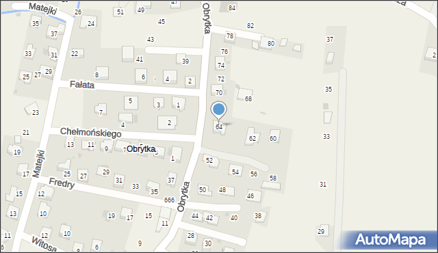 Gdów, Obrytka, 64, mapa Gdów