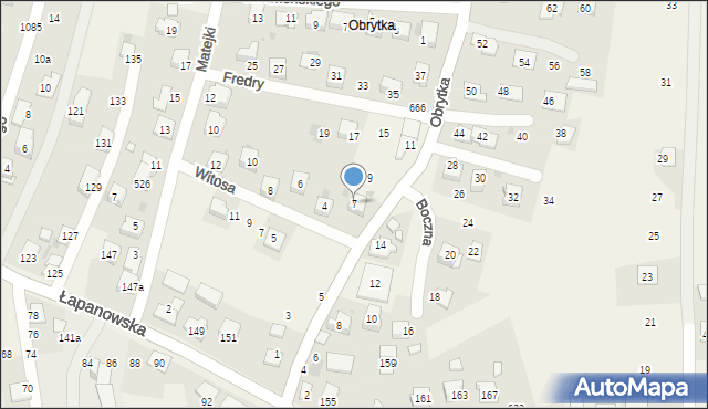 Gdów, Obrytka, 7, mapa Gdów