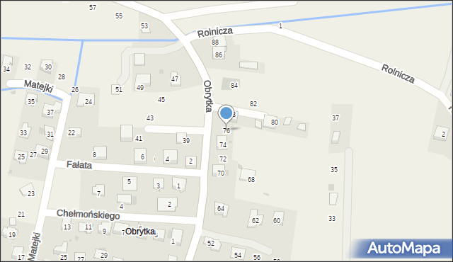 Gdów, Obrytka, 76, mapa Gdów