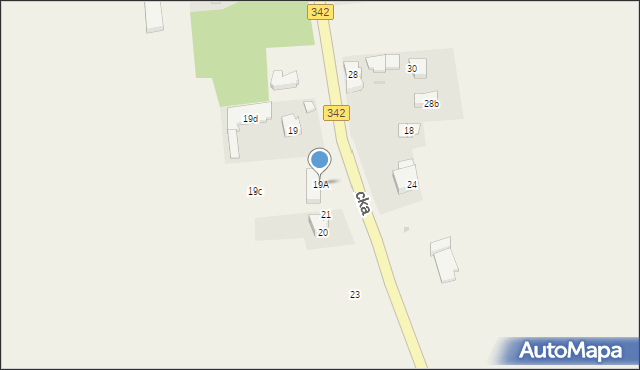 Golędzinów, Obornicka, 19A, mapa Golędzinów