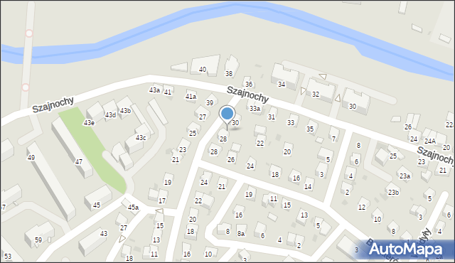 Jasło, Obrońców Westerplatte, 32, mapa Jasła