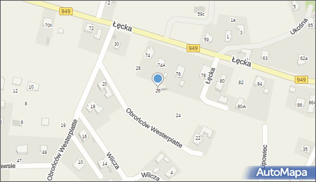 Jawiszowice, Obrońców Westerplatte, 26, mapa Jawiszowice