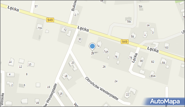 Jawiszowice, Obrońców Westerplatte, 28, mapa Jawiszowice