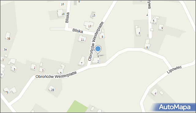 Jawiszowice, Obrońców Westerplatte, 4, mapa Jawiszowice