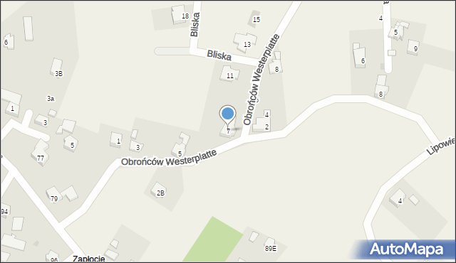Jawiszowice, Obrońców Westerplatte, 7, mapa Jawiszowice