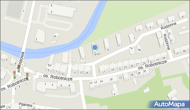 Jelenia Góra, Obrońców Westerplatte, 3, mapa Jelenia Góra