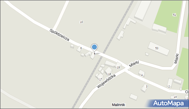 Jelenia Góra, Objazdowa, 5, mapa Jelenia Góra