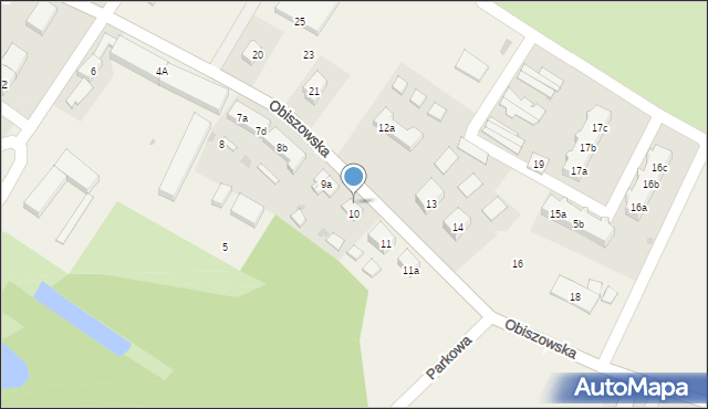 Jerzmanowa, Obiszowska, 10A, mapa Jerzmanowa