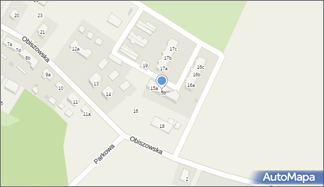Jerzmanowa, Obiszowska, 15b, mapa Jerzmanowa