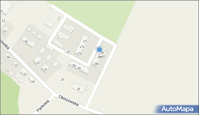 Jerzmanowa, Obiszowska, 16b, mapa Jerzmanowa
