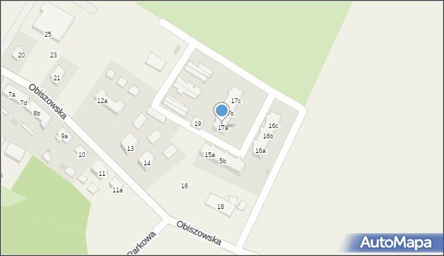 Jerzmanowa, Obiszowska, 17a, mapa Jerzmanowa