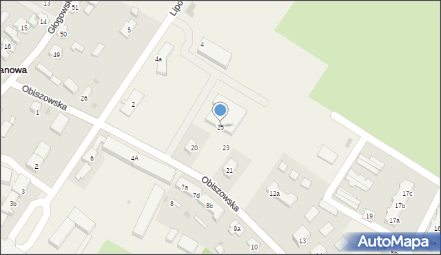 Jerzmanowa, Obiszowska, 25, mapa Jerzmanowa