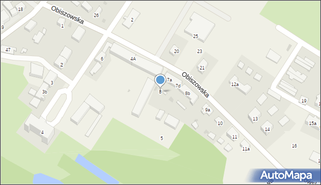 Jerzmanowa, Obiszowska, 8, mapa Jerzmanowa