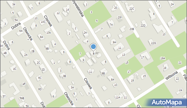 Józefów, Obywatelska, 6A, mapa Józefów