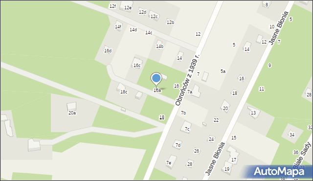 Kębliny, Obrońców z 1939 r., 16a, mapa Kębliny