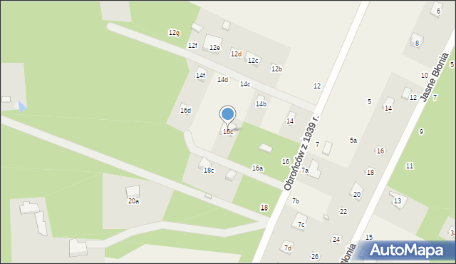 Kębliny, Obrońców z 1939 r., 16c, mapa Kębliny