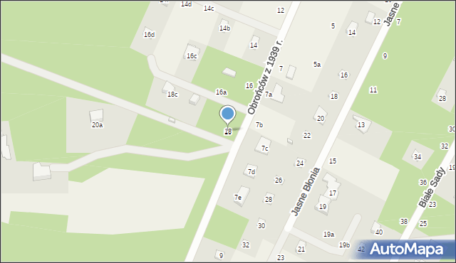 Kębliny, Obrońców z 1939 r., 18, mapa Kębliny