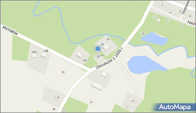 Kębliny, Obrońców z 1939 r., 28, mapa Kębliny