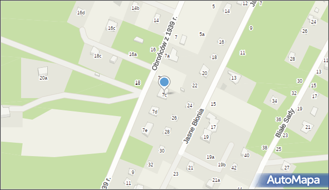 Kębliny, Obrońców z 1939 r., 7c, mapa Kębliny