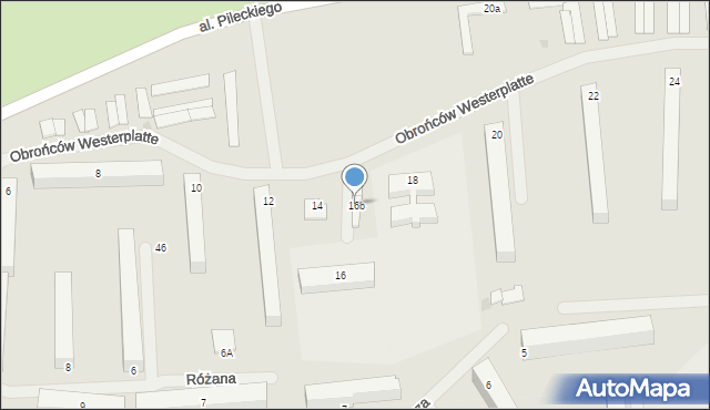 Kętrzyn, Obrońców Westerplatte, 16b, mapa Kętrzyn
