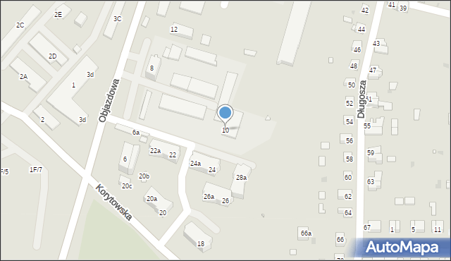 Kłodzko, Objazdowa, 10, mapa Kłodzka