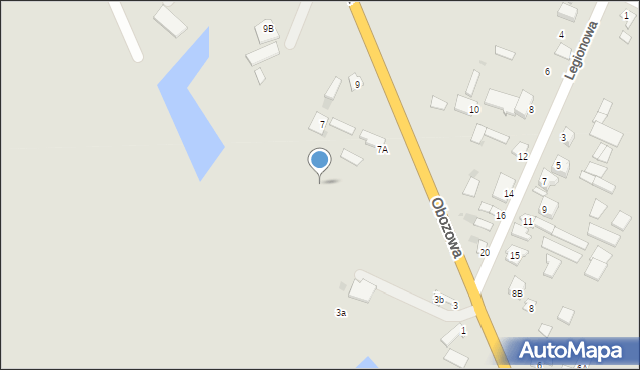 Knyszyn, Obozowa, 5e, mapa Knyszyn