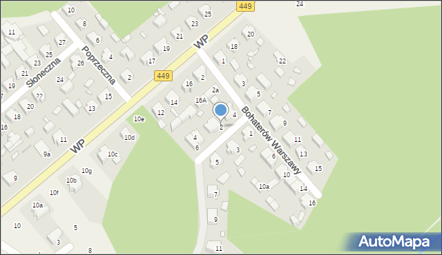 Kobyla Góra, Obrońców Westerplatte, 2, mapa Kobyla Góra