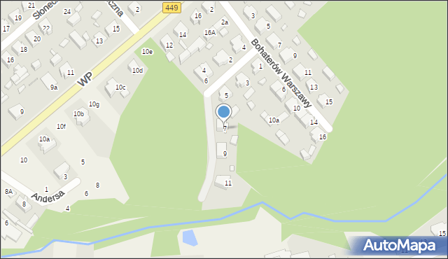 Kobyla Góra, Obrońców Westerplatte, 7, mapa Kobyla Góra