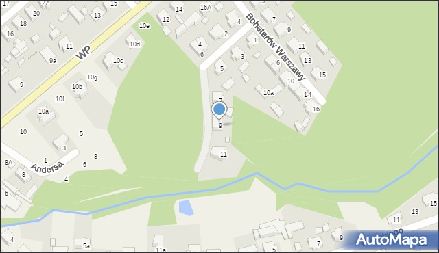 Kobyla Góra, Obrońców Westerplatte, 9, mapa Kobyla Góra