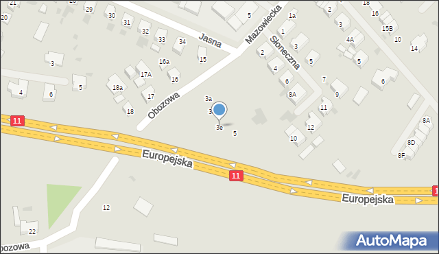 Kołobrzeg, Obozowa, 3e, mapa Kołobrzegu