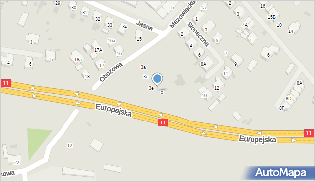 Kołobrzeg, Obozowa, 3f, mapa Kołobrzegu