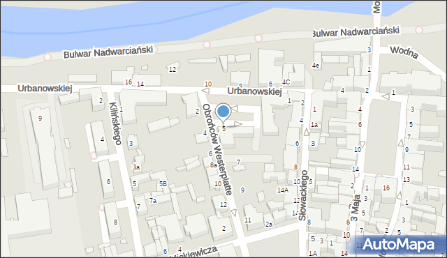 Konin, Obrońców Westerplatte, 5, mapa Konina