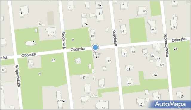 Konstancin-Jeziorna, Oborska, 16, mapa Konstancin-Jeziorna