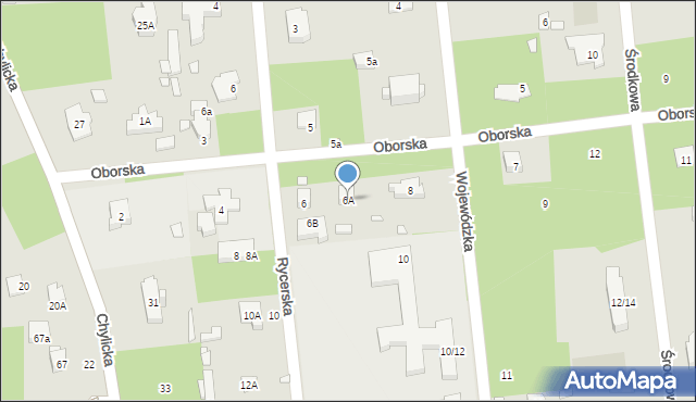 Konstancin-Jeziorna, Oborska, 6A, mapa Konstancin-Jeziorna