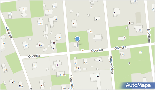 Konstancin-Jeziorna, Oborska, 7, mapa Konstancin-Jeziorna