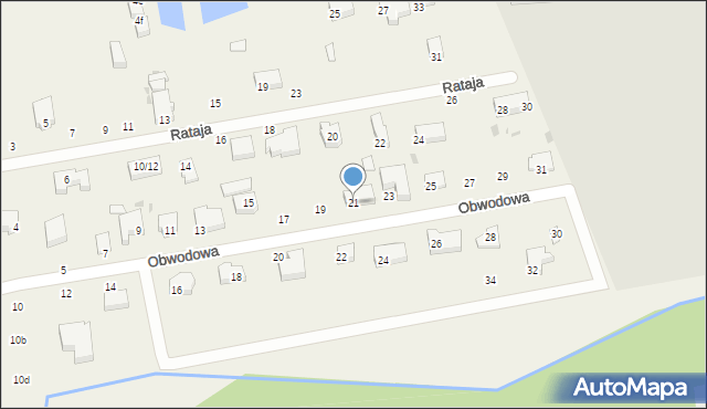 Ksawerów, Obwodowa, 21, mapa Ksawerów