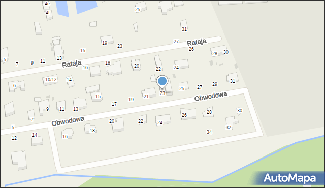 Ksawerów, Obwodowa, 23, mapa Ksawerów