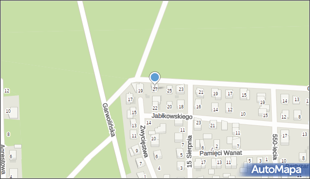 Łaskarzew, Obrońców Łaskarzewa, 27, mapa Łaskarzew